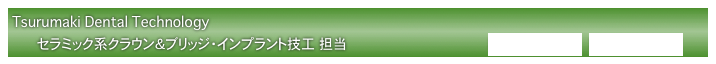 Tsurumaki Dental Technology
　　　　　　セラミック系クラウン＆ブリッジ・インプラント技工 担当　　　　　　　　　　　　　　　　　　　　　　　　　　　　　　　　　　製作技工物例1  製作技工物例2